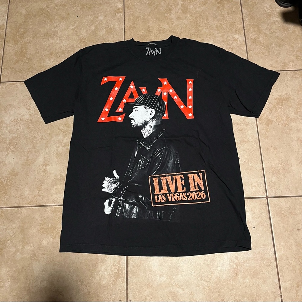 Zayn Official Las Vegas Residency Live Concert Red Logo T-shirt